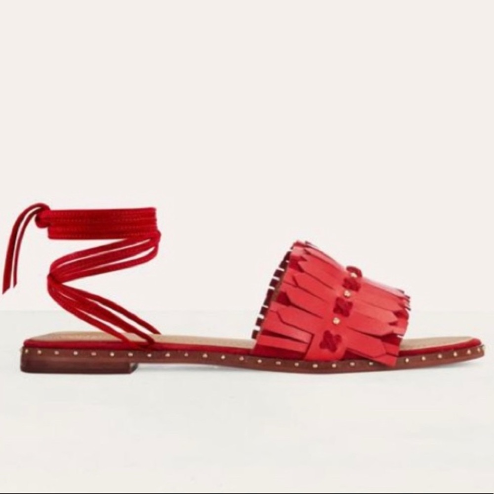 NIB Maje Rouge Sandal with Removable Laces